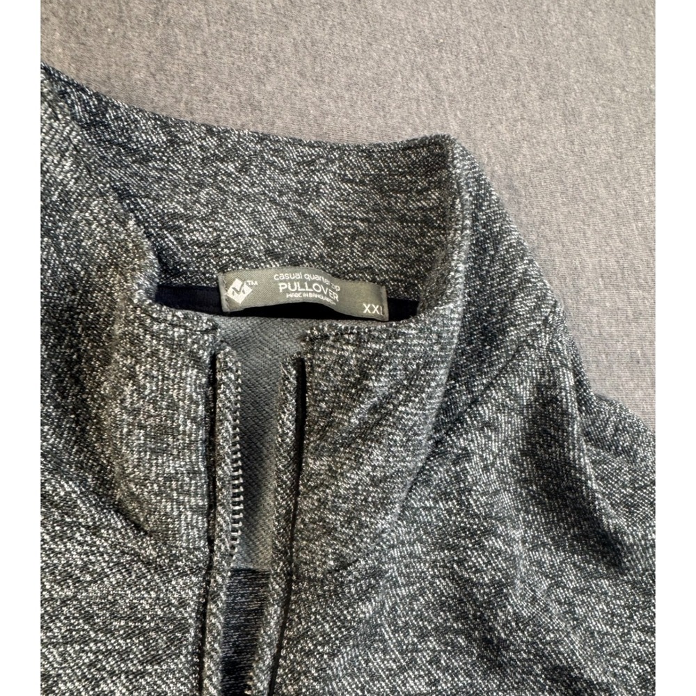 Member's Mark XXL Pullover Gray Quarter Zip Casual Long Sleeve Mens‎
